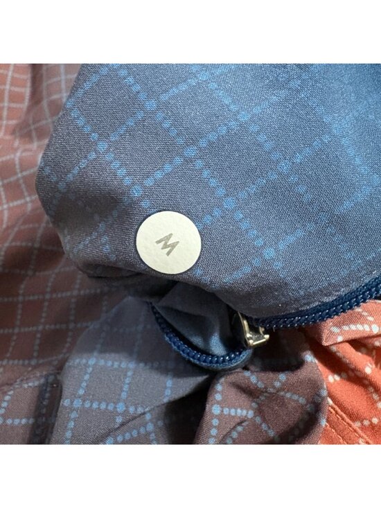 EXCELLENT Lululemon Mens Surge Running Shorts Linerless 7" Gradient Blue Grid M - Picture 7 of 12